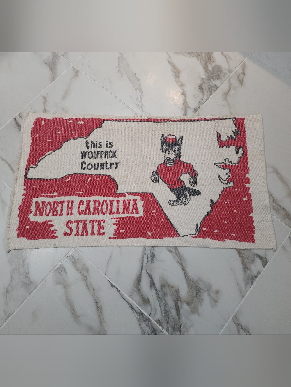 North Carolina State Wolfpack Country Decorative Towel - Red and White